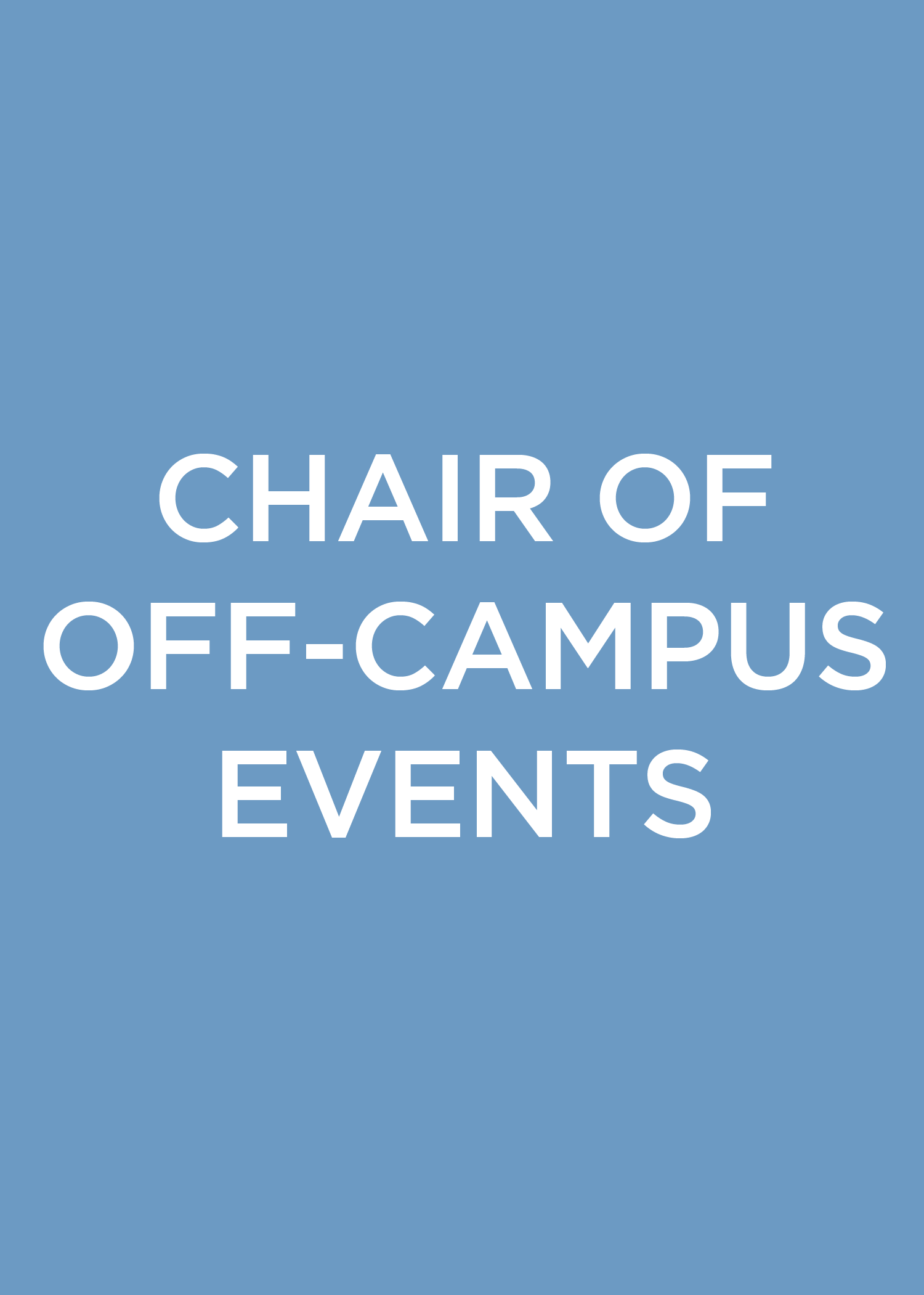 Chair of On-Campus Events